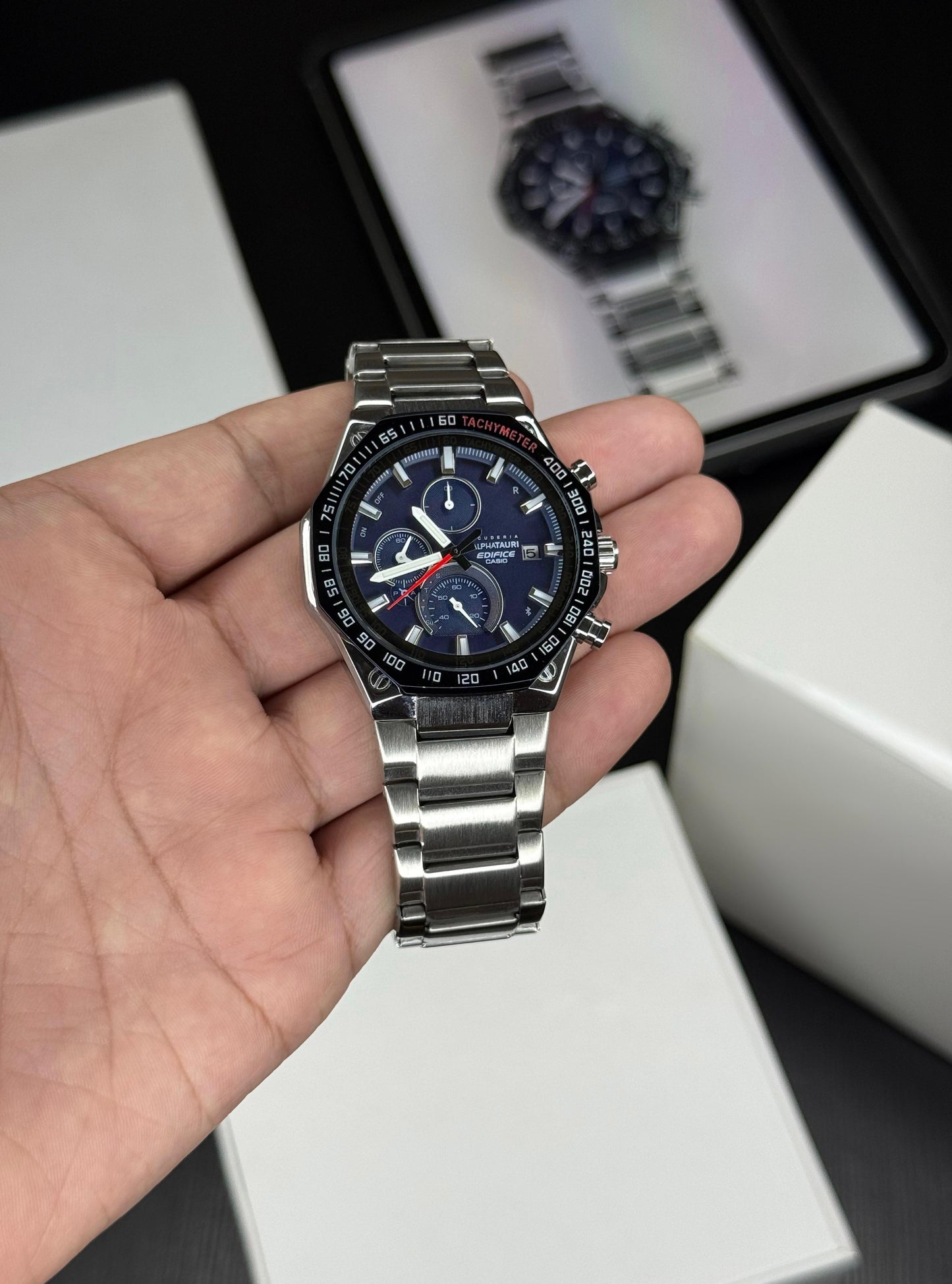 CASIO EDIFICE AD SILVER EDITION!!!